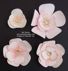 Maybe you would like to learn more about one of these? Stampin Up Uk Demonstrator Teri Pocock Beautiful Large Paper Flowers Video Tutorial