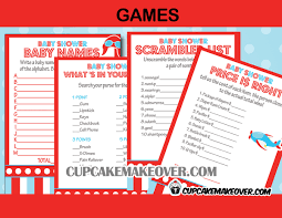 Airplane Baby Shower Party Package Instant Download Cupcakemakeover Easy Baby Shower Games Airplane Baby Shower Vintage Airplane Baby Shower