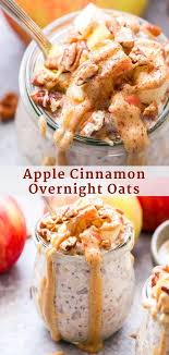 Apple Cinnamon Overnight Oats Are The Perfect Breakfast To Transition From Summer To Fall Th Overnight Oats Healthy Overnight Oats Recipe Healthy Oats Recipes