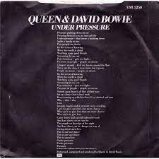 Under Pressure By Queen And David Bowie 1981 Queen Lyrics Cool Words Words