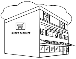 Great Supermarket Coloring Page Supermarket Coloring Pages Coloring Pages For Kids