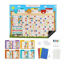 Details About Magnetic Reward Chart Educational Behavior Children Toddler Play Chart Home Us