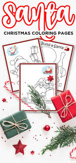 Printable christmas coloring page pdfs. Santa Christmas Coloring Pages Free Printable Made With Happy