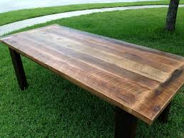 After days and days of research, it seems the consensus is the general finishes flat out flat is the best to seal this table with, without altering the look too much. Custom Reclaimed Oak Dining Table By Fama Creations Llc Custommade Com
