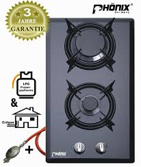 Phonix Domino Gaskochfeld Einbau Kochfeld Glas Gaskocher 2 Flammig Lpg Erdgas Inkl Gasschlauch Druckminderer Amazon De Gaskochfeld Kochfelder Gasschlauch