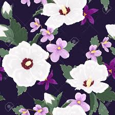 Looking for exotic, tropical flowers? Trendy Exotic Tropical Floral Seamless Pattern On Dark Blue Navy Royalty Free Cliparts Vectors And Stock Illustration Image 101268953