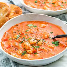 This Brazilian Shrimp Soup Is An Incredibly Delicious Tomato Creamy Soup With Shrimp Coconut Milk And Seasoned To Shrimp Soup Soup Recipes Shrimp Soup Recipes