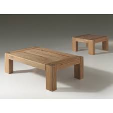 Table métal et vieux chêne table basse réalisée en métal finition noir mat et chêne blanchi rustique mat. Table Basse En Chene Massif Zeus Salon Style Contemporain