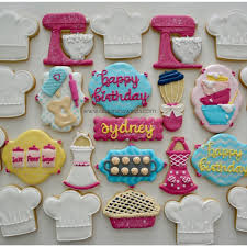Birthday Activities For Adults Sydney Sydney S Bakers Theme Birthday Party Birthday Party Themes Baking Party Cookie Decorating