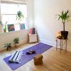 The yoga south studio is a bright and beautiful, spacious studio with high ceilings and natural hardwood floors. 1