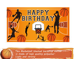 48 count woodland animal creatures mini notepads forest animals themed birthday party favor supplies decor raccoon squirrel owl rabbit fox deer baby shower spiral notebook for baby shower decorations. Basketball Themed Party Backdrop Banner 70 X 40 Basketball Sport Baby Shower Birthday Party Supplies Photo Booth Prop Wall Decorations Indoor Outdoor Banners Toys Games Nhstages Co Uk