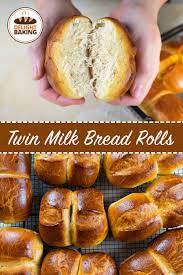 Twin Milk Bread Rolls Delight Baking Recipe Bread Bread Rolls Baking Recipes
