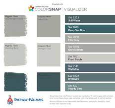Maybe you would like to learn more about one of these? I Found These Colors With Colorsnap Visualizer For Iphone By Sherwin Williams Still Water Paint Colors For Home Blue Paint Palette Colours That Go With Grey