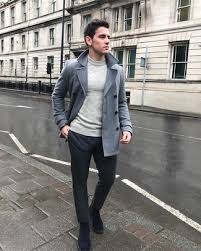 Grey Pea Coat Outfits 75 Ideas Outfits Lookastic