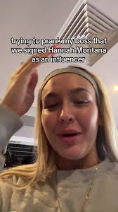 Pranking Boss with Fake Hannah Montana Influencer Signing