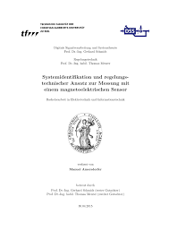 Man spricht hier von einem erstgutachten, das in aller regel vom aufgabensteller bzw. Pdf Bachelorarbeit Systemidentifikation Und Regelungs Technischer Ansatz Zur Messung Mit Einem Magnetoelektrischen Sensor