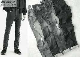 Sỉ Quần Jean Nam Màu Xám Cao Cấp - ANNSHOP.VN