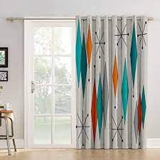 Check spelling or type a new query. Amazon Com Futuregrace Blackout Curtains Mid Century Modern Diamond Pattern Livingroom Bedroom Darkening Window Draperies Curtains For Sliding Glass Door Home Office Decor 52 W By 52 L Home Kitchen