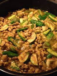 cambodian sauteed lemongrass chicken cha kroeung chicken with jalapenos and baby eggplants asian recipes asian cuisine burmese food