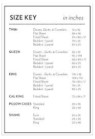 Pillow Size Chart Paketumroh Co