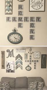 These 4 X4 Metal Scrabble Wall Tiles Are A Unique Way To Decorate Your Wall With Multiple C Wall Decor Living Room Rustic Scrabble Wall Art Rustic Style Decor