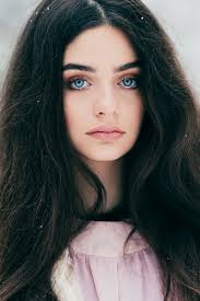 Read, look and write the correct number. Ocean Blue Eyes Black Hair Blue Eyes Dark Hair Blue Eyes Black Hair Blue Eyes Girl