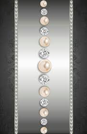 Black Silver Diamonds Pearls Wallpaper By Artist Unknown Bling Wallpaper Phone Wallpaper Patterns Cellphone Wallpaper