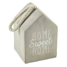 Cale Porte En Ciment Gris H 20 Cm Sweet Home Maisons Du Monde Concreto Diy Artesanato Concretas Artesanato De Cimento