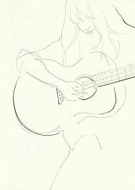 Pin By Baharghorbanzadeh On Drawings Art Drawings Sketches Pencil Guitar Drawing Art Drawings Sketches Creative Trumpet drawing music guitar, color trumpet, angle, color splash, text png. pinterest