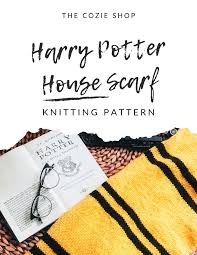 Harry Potter House Sjaal Breipatroon Strickmuster Fur Anfanger Strickmuster Hogwarts