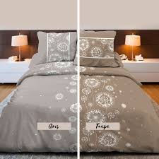 Housse De Couette 260 X 240 Cm Taies Agri Deux Coloris Housse De Couette Deco Maison Housses
