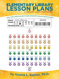 I have a series of free character studies available for download on my website. Amazon Com Elementary Library Lesson Plans A Full Year Curriculum And Student Worksheets For K 6th Grade Students 9781532056666 Keshia L Gaines Ph D Books