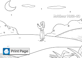 It should have a wet sponge and run around to chase the others with it. Free Jesus Walks On Water Coloring Pages For Kids Connectus
