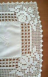 Kenar Danteli Barrados De Croche Toalha De Mesa Croche Bicos De Croche Simples