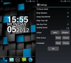 20 Minimalistic Clocks And Calendar Widgets For Android Hongkiat Calendar Widget Clock Calendar