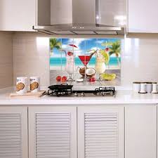Buy kitchen wall sticker self adhesive oil proof heat resistant. Buy Jaamso Royals Glasses With Beach View Kitchen Wall Stickers Self Adhesive Resistant Removable Heat Oil Proof Waterproof Vegetable Decal Aluminum Foil Sticker Online Get 69 Off