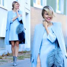 Leonie H Ice Ice Blue Baby So Classy And Retro Baby Blue Dresses Baby Blue Coat Fashion