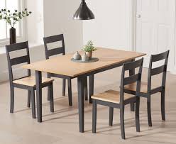 Chiltern 120cm Oak And Dark Grey Extending Dining Table With Chairs Solid Oak Dining Table Dining Table Chairs Oak Extending Dining Table