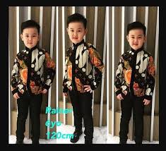 Model Baju Batik Muslim Modern Untuk Anak Laki Laki Model Baju Anak Laki Baju Anak Gaya Anak