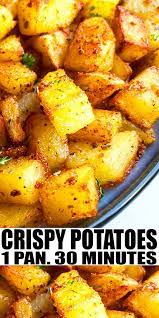 Crispy Breakfast Potatoes Easy Potato Recipes Potato Breakfast Recipes Homemade Breakfast Potatoes