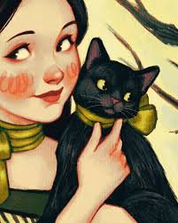 This illustration is more just inspired by the story. I mainly wanted to  draw a Victorian looking portrait with a cute cat 🤭