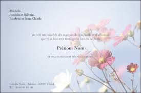 Vous pouvez commander votre fichier de carte de remerciement deuil pour imprimer carte de remerciement décès à imprimer vous même chez vous ou bien nous votre imprimeur de carte de remerciement décès personnalisée, votre carte de remerciement décès avec photo et texte, un. Fleurs Des Champs Cartes De Remerciement Cartes Deces