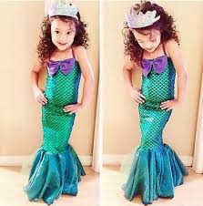 Girls Little Mermaid Costume Dress Little Mermaid Dresses Princess Fancy Dress Mermaid Dress Costume