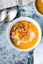 vegan ernut squash soup w corn