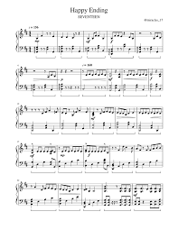 Download And Print In Pdf Or Midi Free Sheet Music For Seventeen Happy Ending Arranged By Miracles 17 For Piano Sol Sheet Music Happy Endings Free Sheet Music