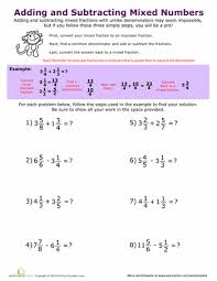 Adding mixed fractions the above steps work great for proper and improper fractions, but what about adding fractions with whole numbers? Adding And Subtracting Mixed Numbers Subtract Mixed Numbers Math Fractions Adding And Subtracting