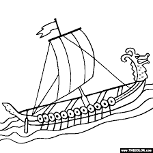 Wall clipart black and white. Boat Ship Speedboat Sailboat Battleship Submarine Online Coloring Pages