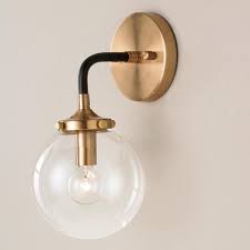 Mixed Metal Globe Sconce Globe Sconce Modern Sconces Sconce Shades