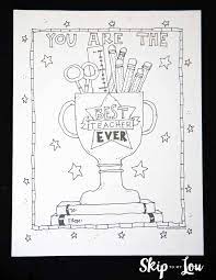 Select a coloring page that best fits your goal. Best Teacher Coloring Page For The Best Teacher Ever Teacher Appreciation Printables Teacher Appreciation Cards Free Teacher Appreciation Printables