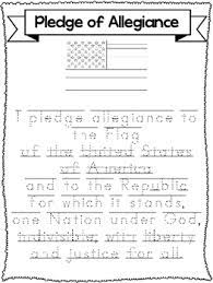 I pledge allegiance to the flag of the united states of america, and to the republic for which it stands, one nation under god, indivisible, with liberty and justice for all., should be rendered by standing at attention facing the flag with the right hand over the heart. Pledge Of Allegiance Printable Book Worksheets Tpt